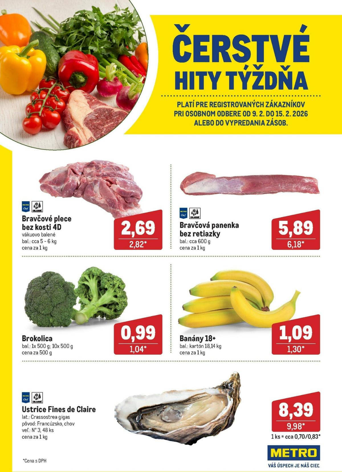 Leták Metro - Čerstvé hity týždňa platný od 09.02.2026 do 15.02.2026