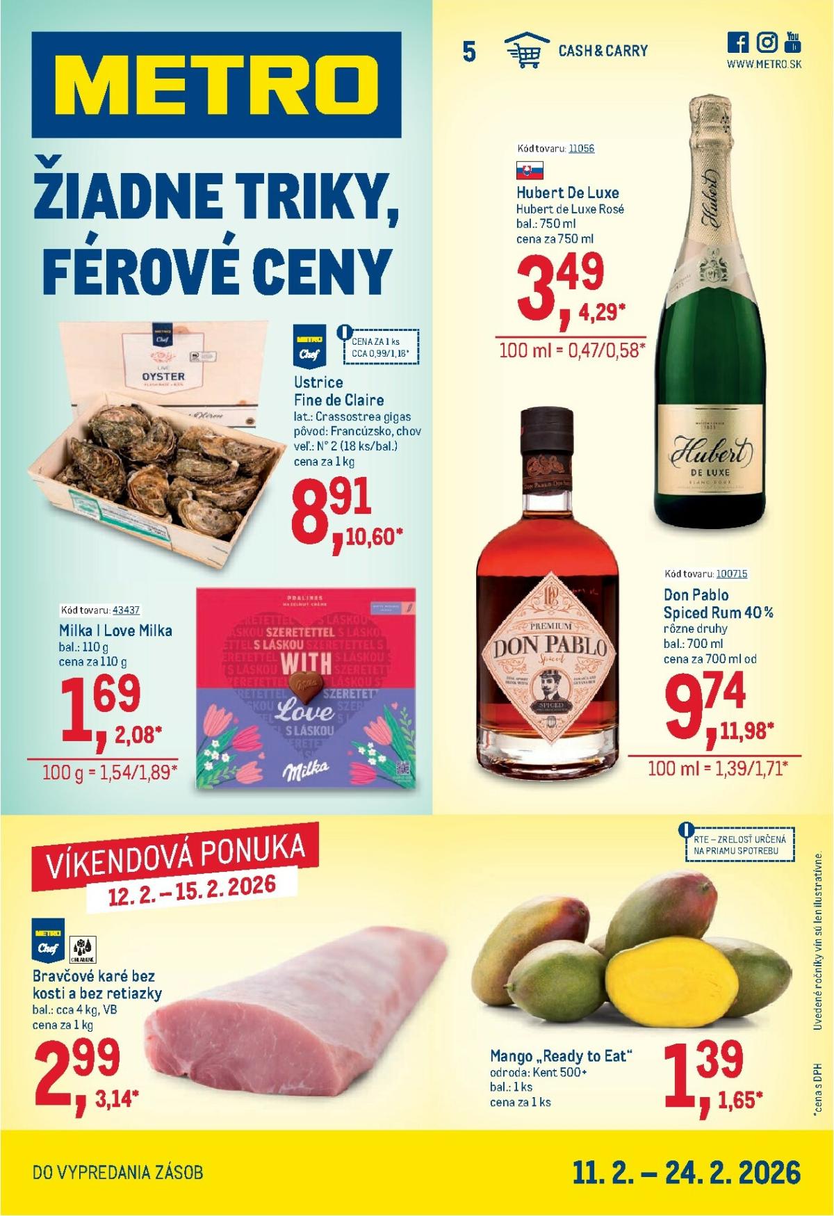 Leták Metro - Maloobchod platný od 11.02.2026 do 24.02.2026