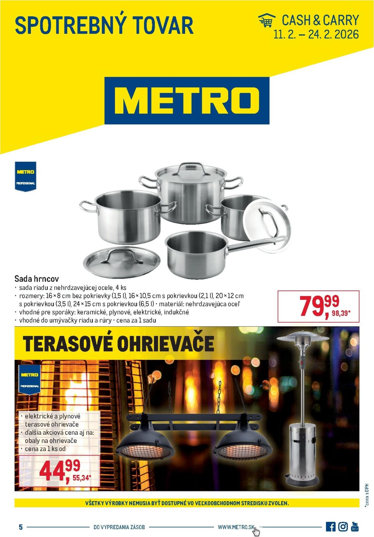 Leták Metro - Spotrebný tovar platný od 11.02.2026 do 24.02.2026