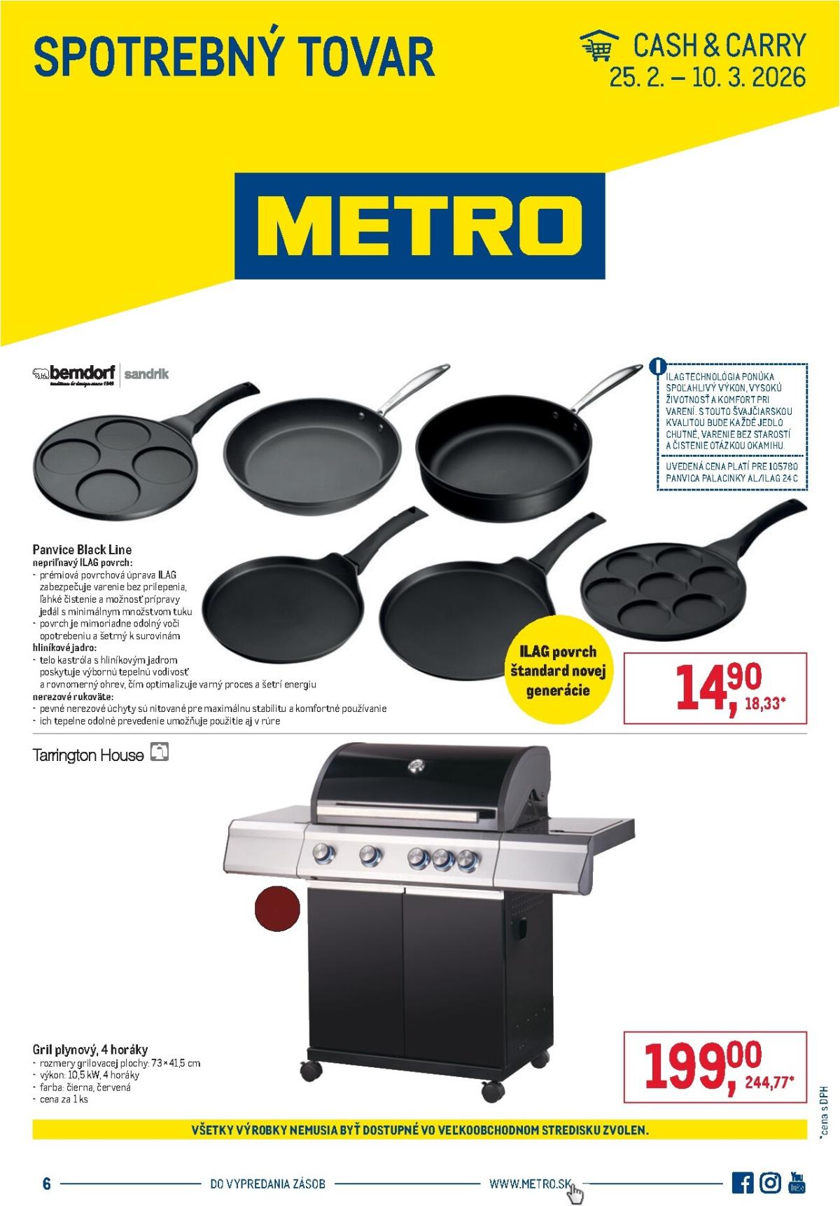 Leták Metro - Spotrebný tovar platný od 25.02.2026 do 10.03.2026