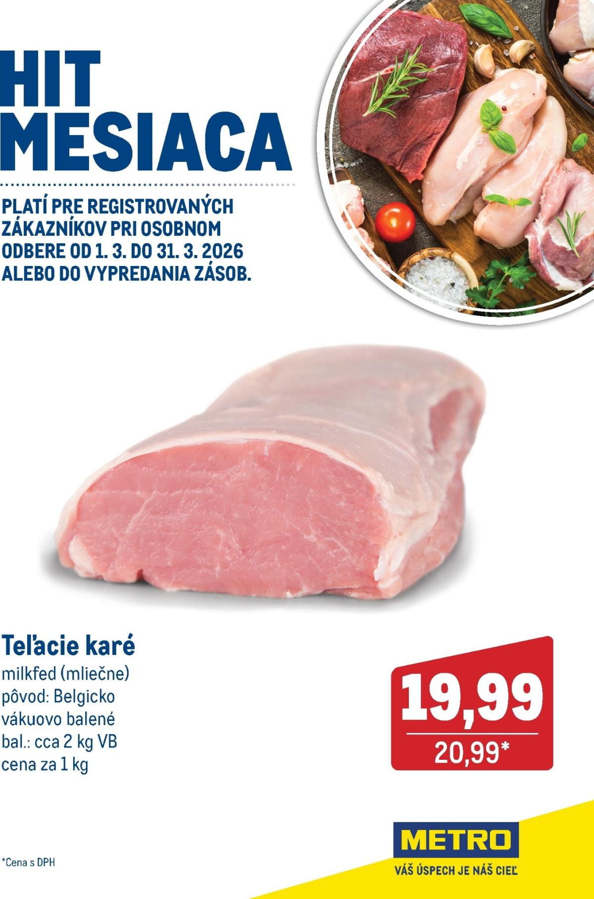 Leták Metro - Hit mesiaca Marec platný od 01.03.2026 do 31.03.2026