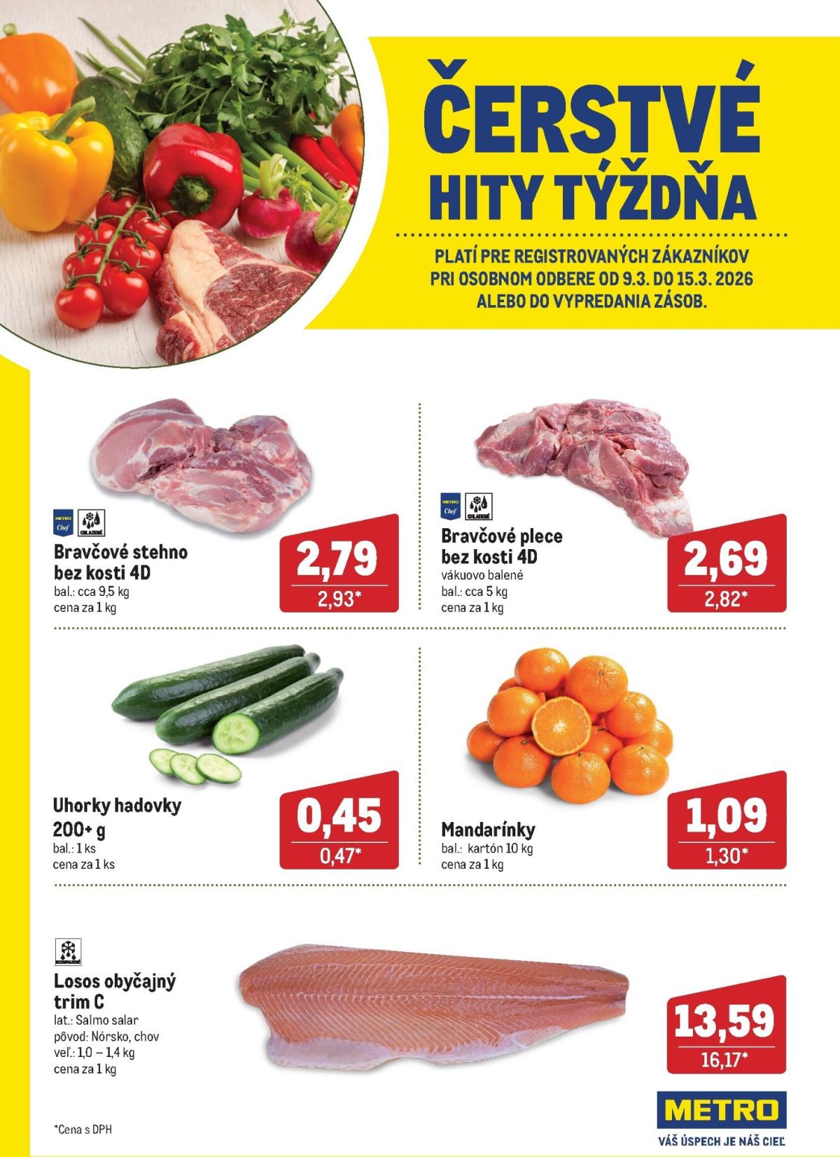 Leták Metro - Čerstvé hity týždňa platný od 09.03.2026 do 15.03.2026