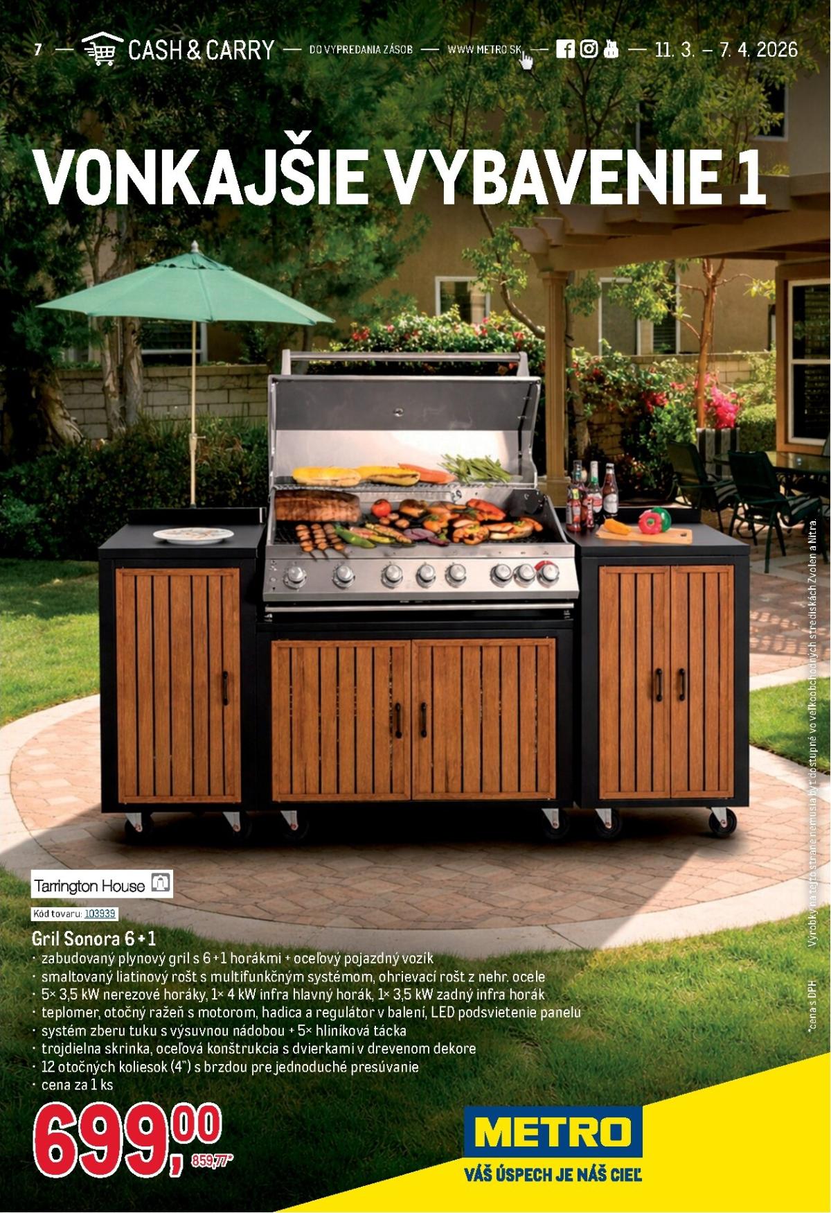 Leták Metro - Vonkajšie vybavenie platný od 11.03.2026 do 07.04.2026