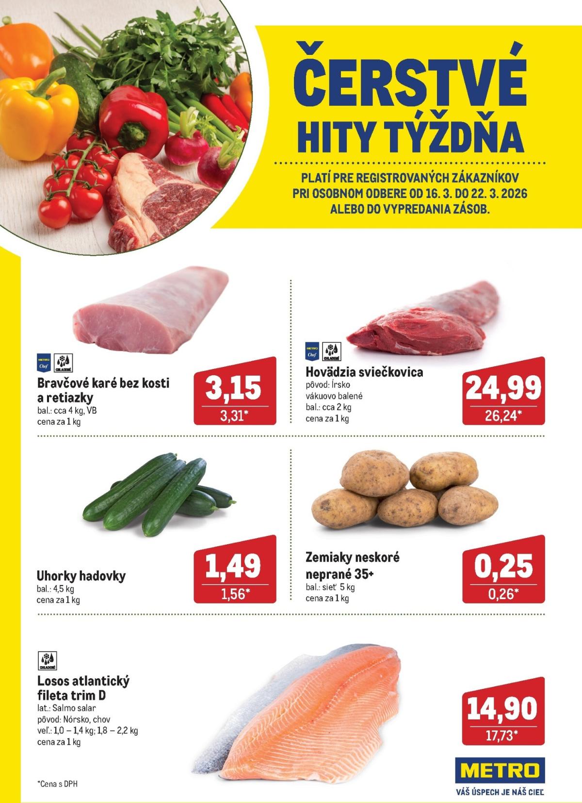 Leták Metro - Čerstvé hity týždňa platný od 16.03.2026 do 22.03.2026