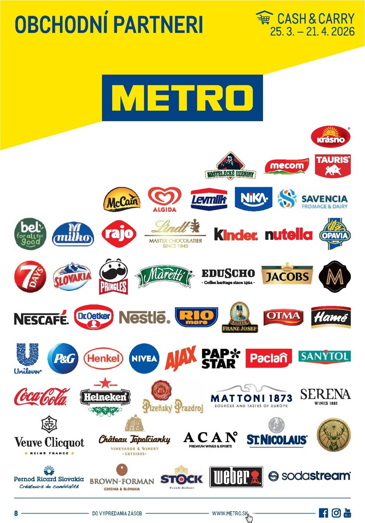 Leták Metro - Obchodní partneri platný od 25.03.2026 do 21.04.2026