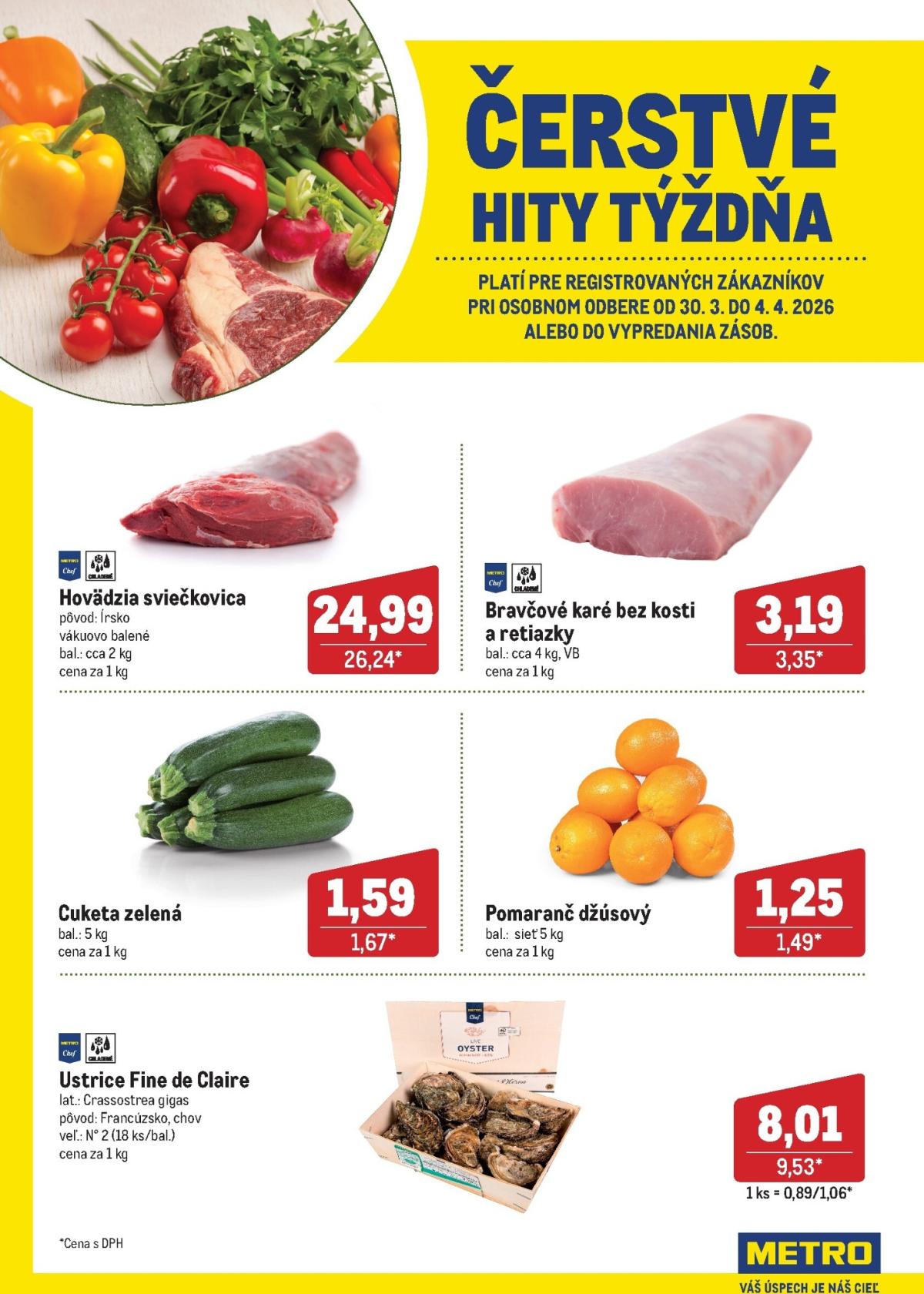 Leták Metro - Čerstvé hity týždňa platný od 30.03.2026 do 04.04.2026