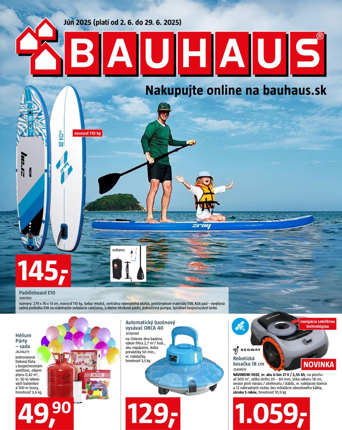 Bauhaus leták platný od 02.06. - 29.06.