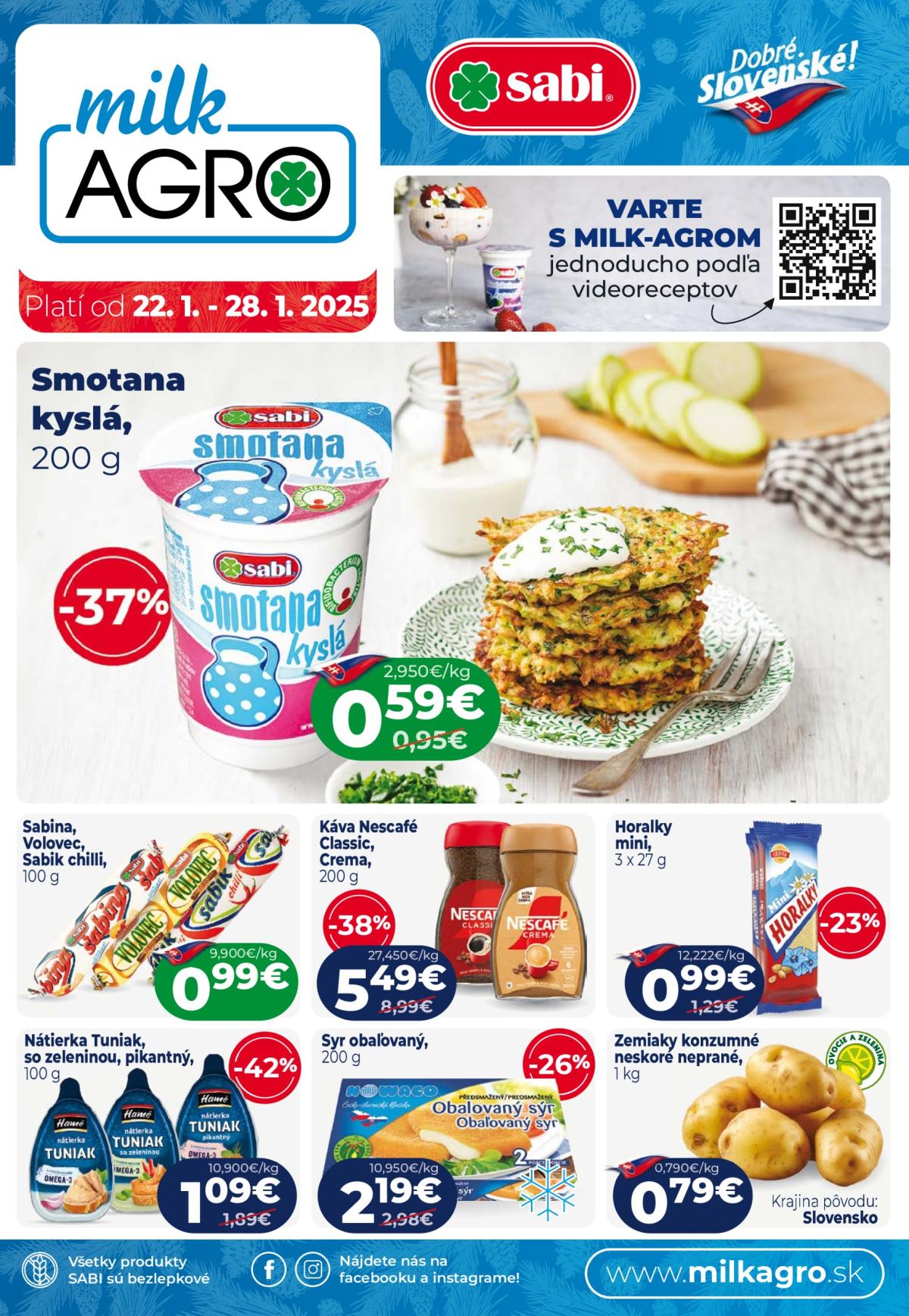 Milk Agro leták platný od 22.01. - 28.01.