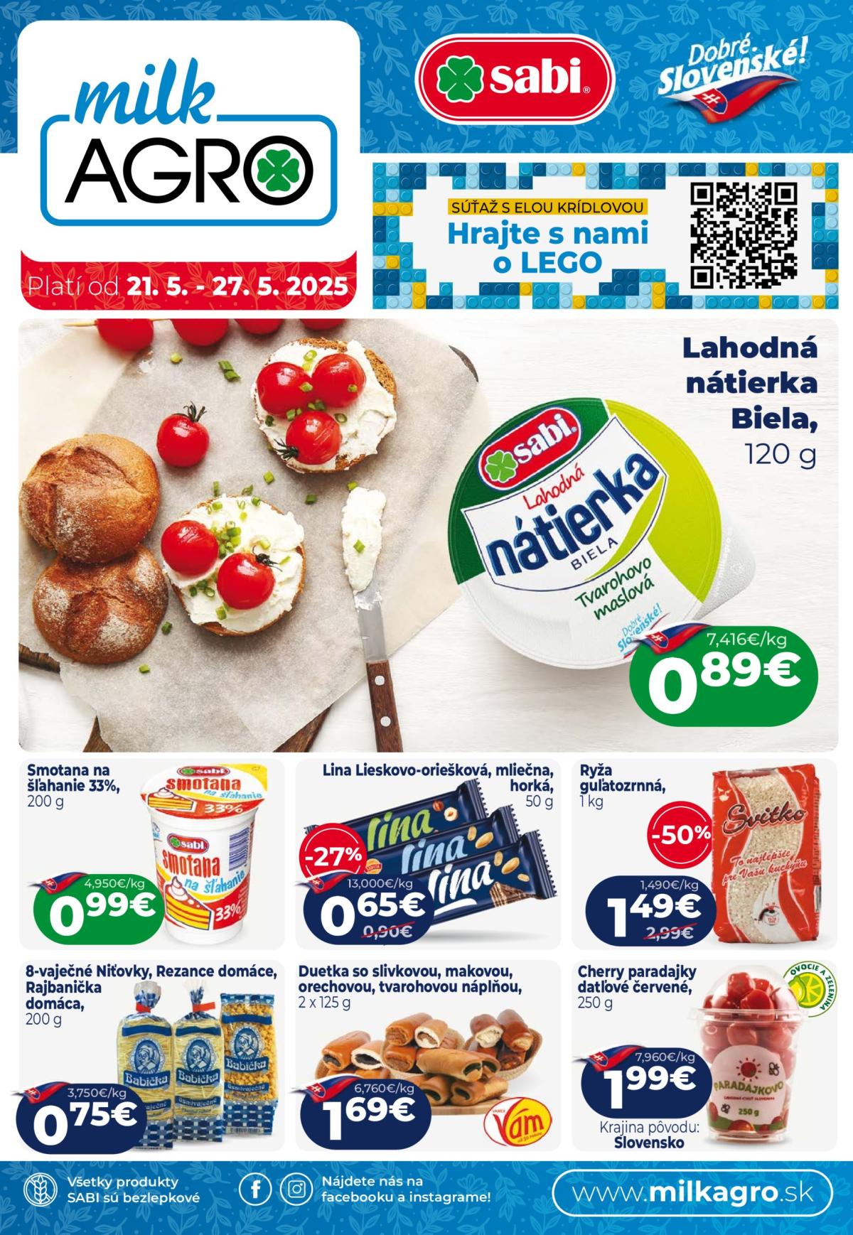 Milk Agro leták platný od 21.05. - 27.05.