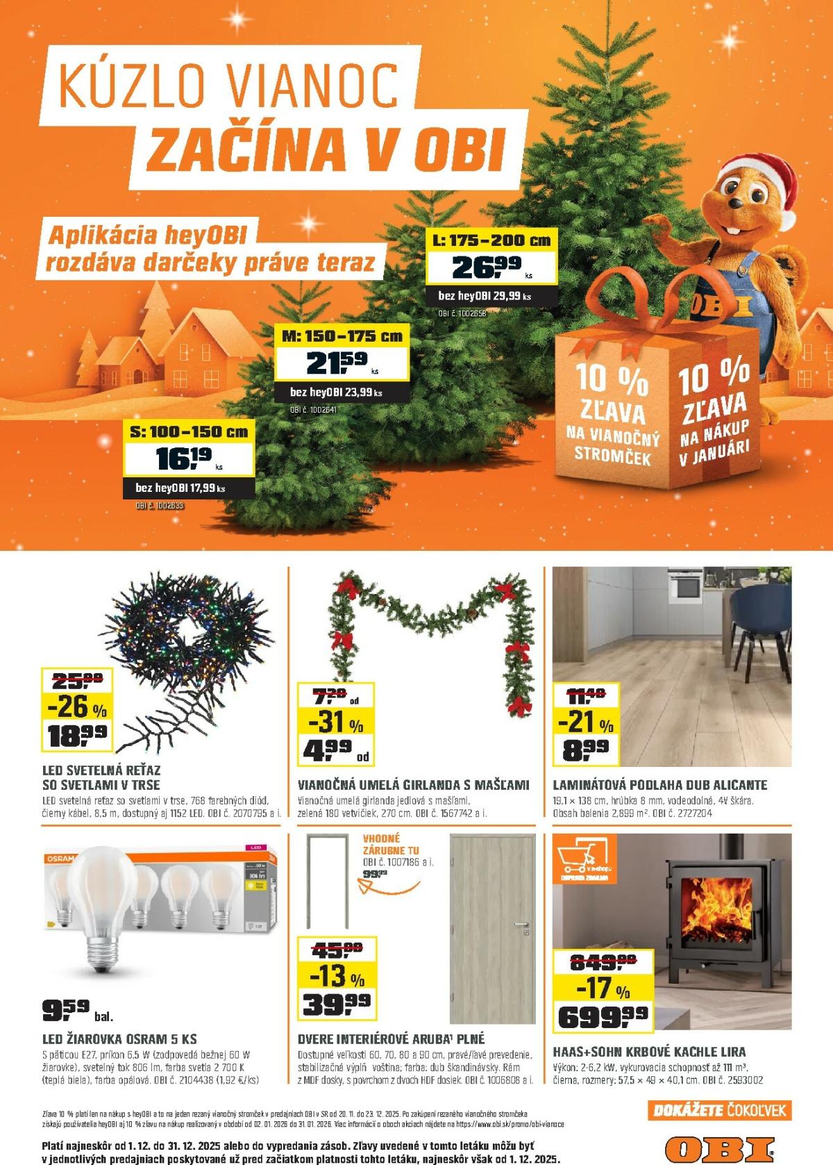 Leták OBI platný od 01.12. do 31.12.