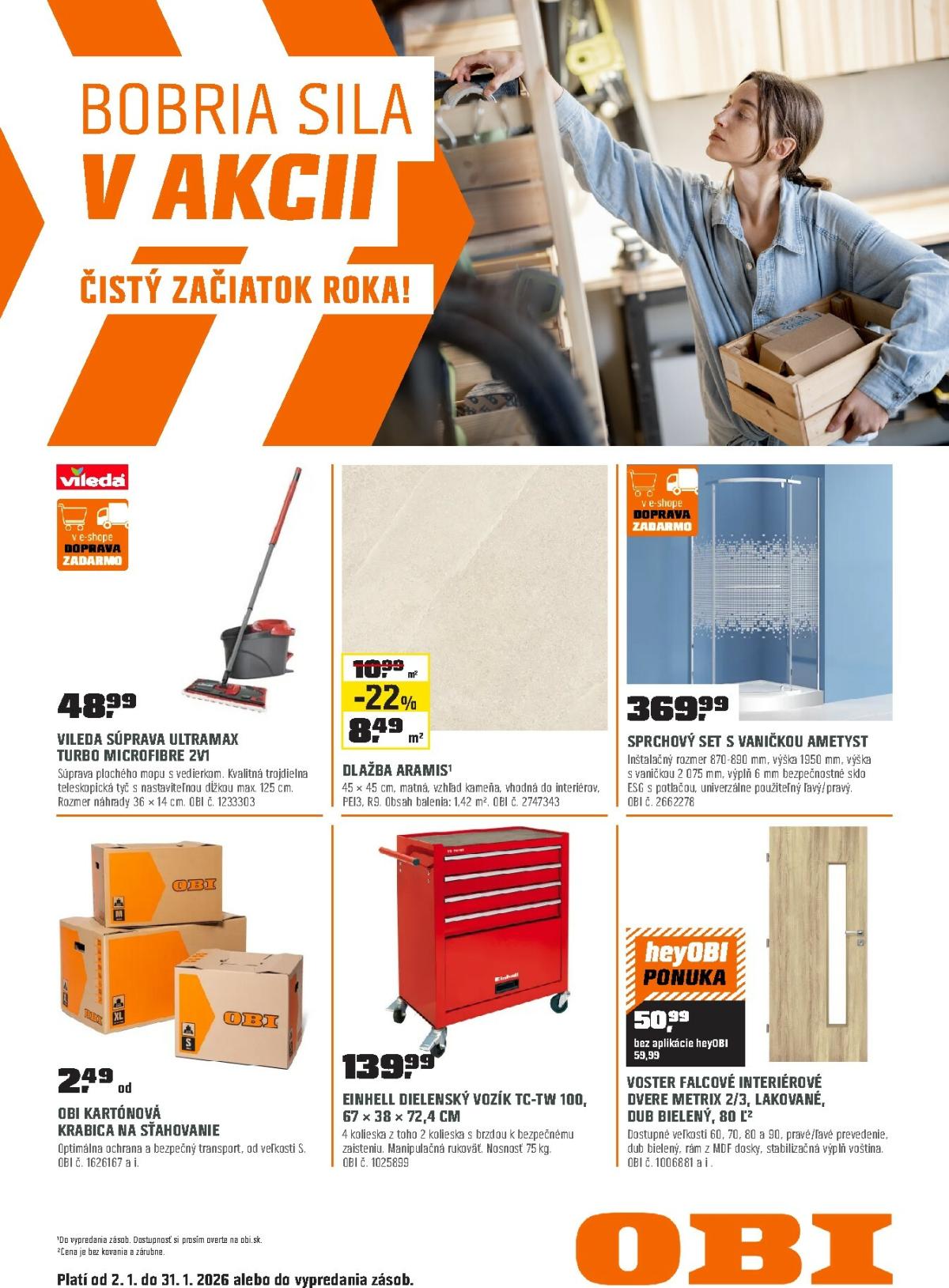 Leták OBI platný od 02.01. do 31.01.