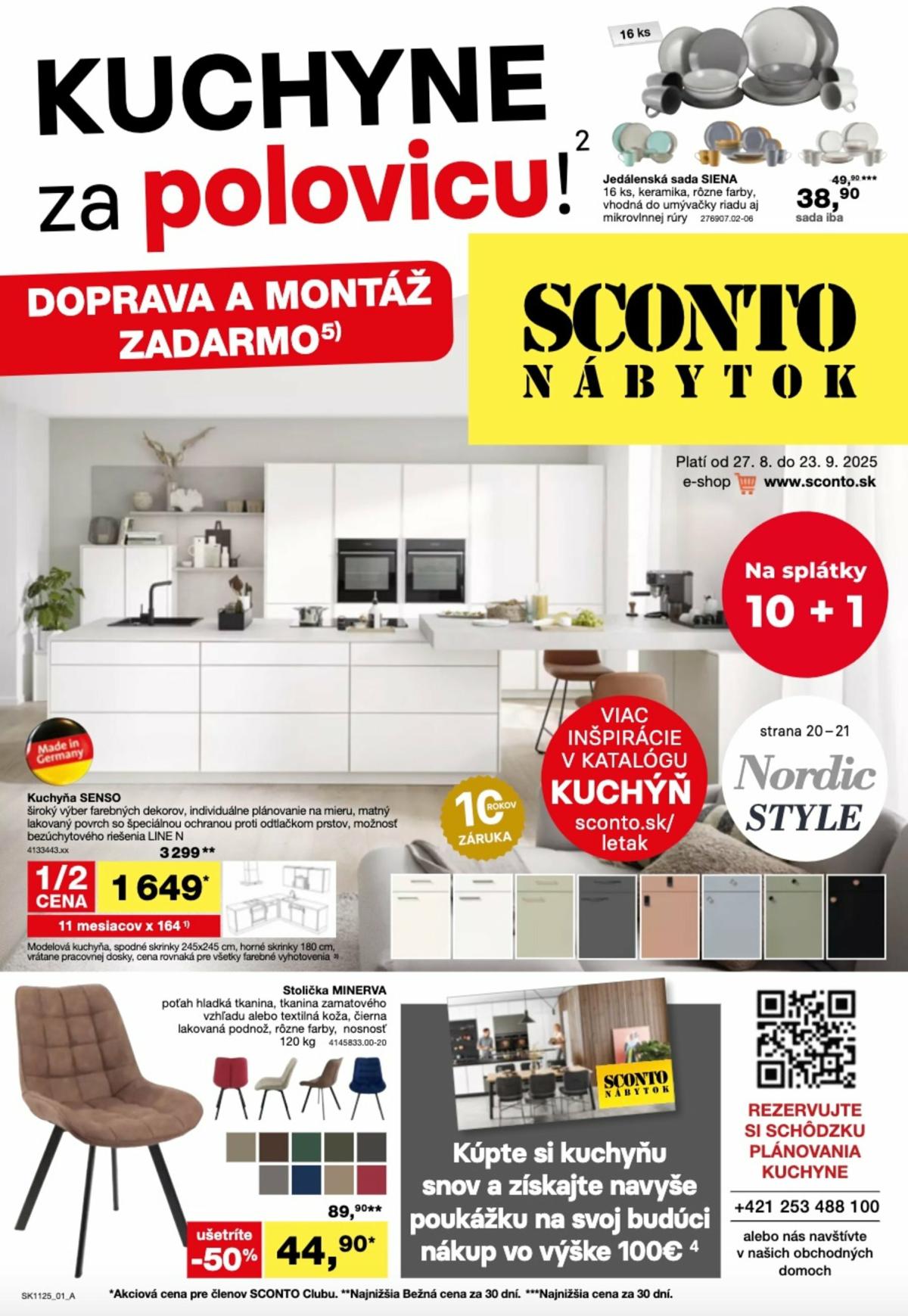 Leták SCONTO nábytok platný od 27.08. do 23.09.