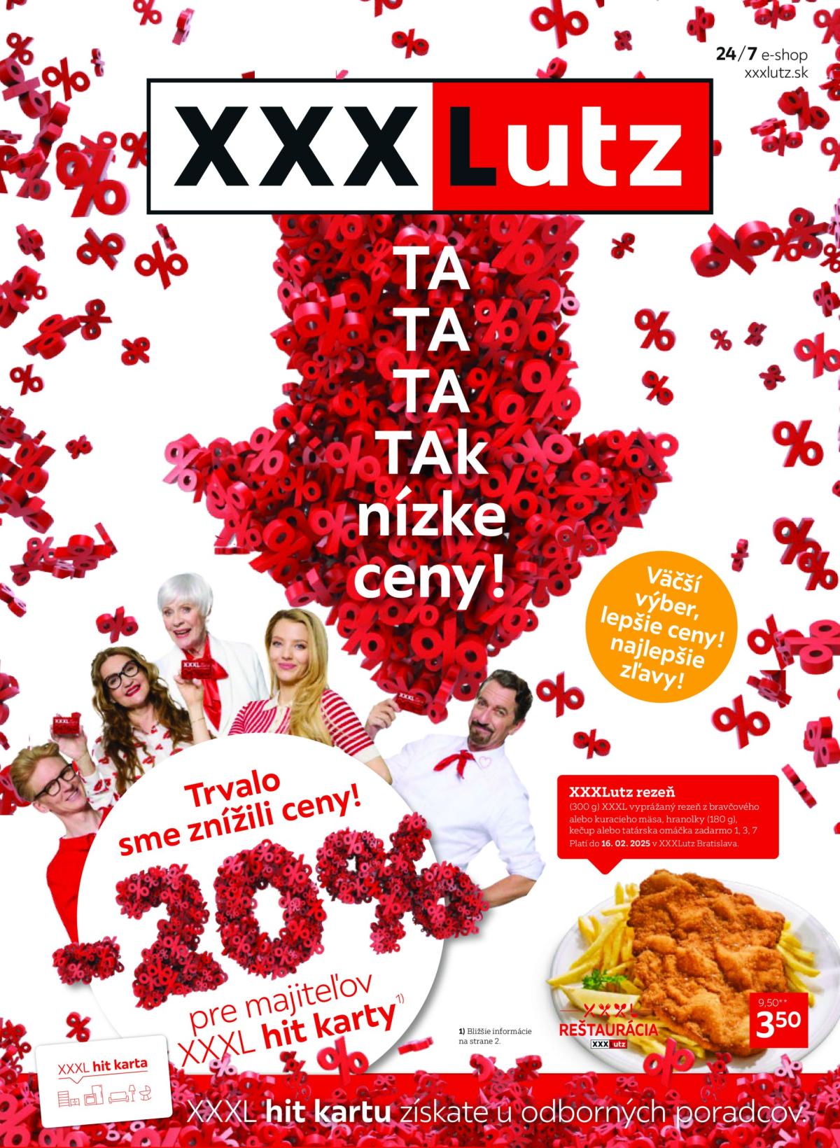 XXXLutz - Trvalo sme znížili ceny! leták platný od 03.02. - 16.02.