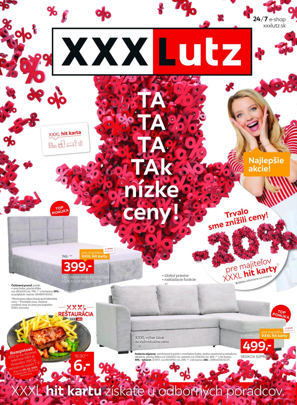 XXXLutz - Trvalo sme znížili ceny! leták platný od 24.02. - 09.03.