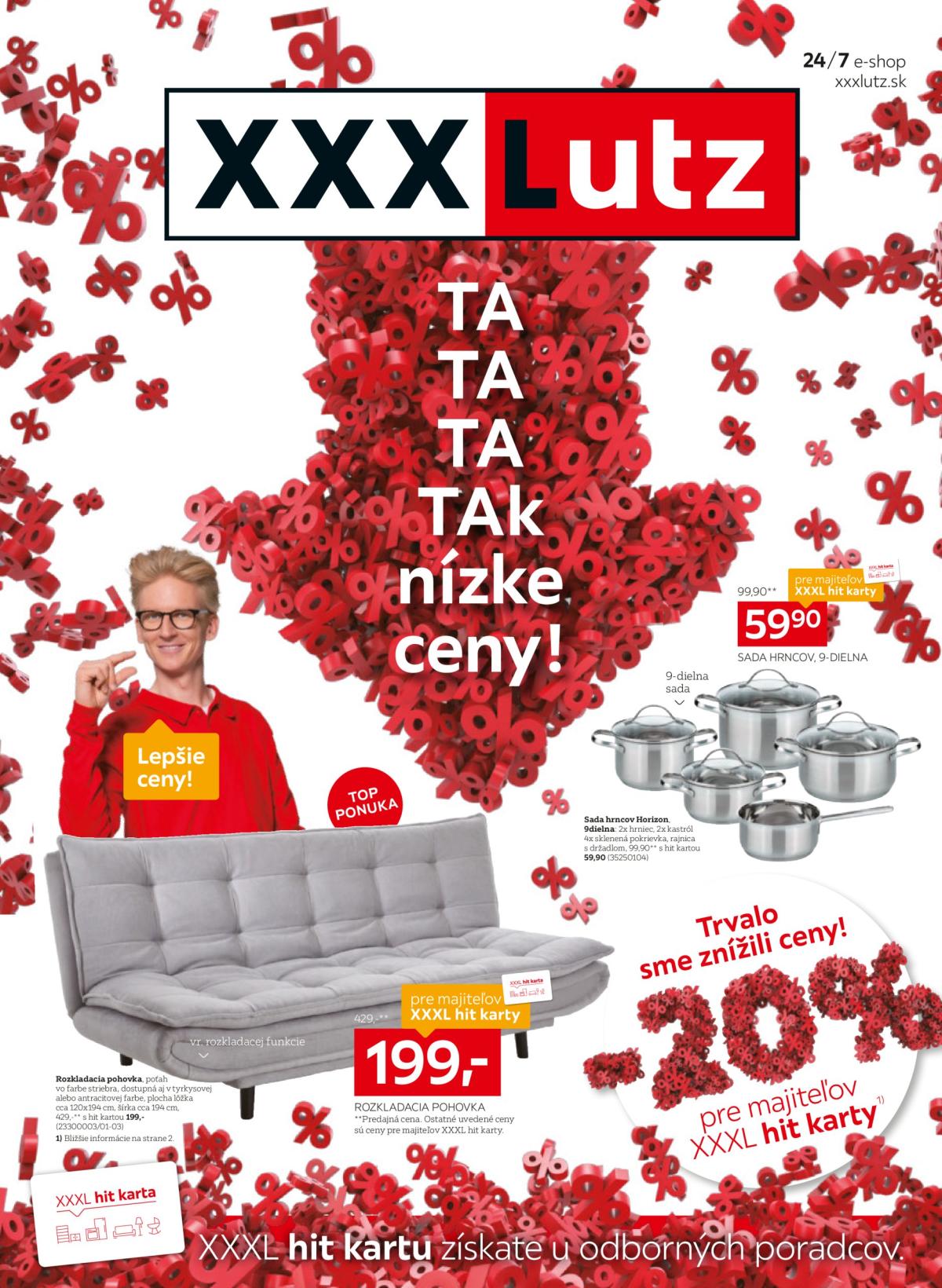 XXXLutz - Trvalo sme znížili ceny! leták platný od 03.03. - 16.03.