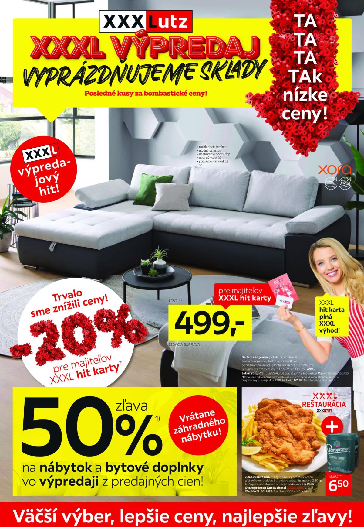 Leták XXXLutz - XXXL výpredaj platný od 09.06. do 22.06.