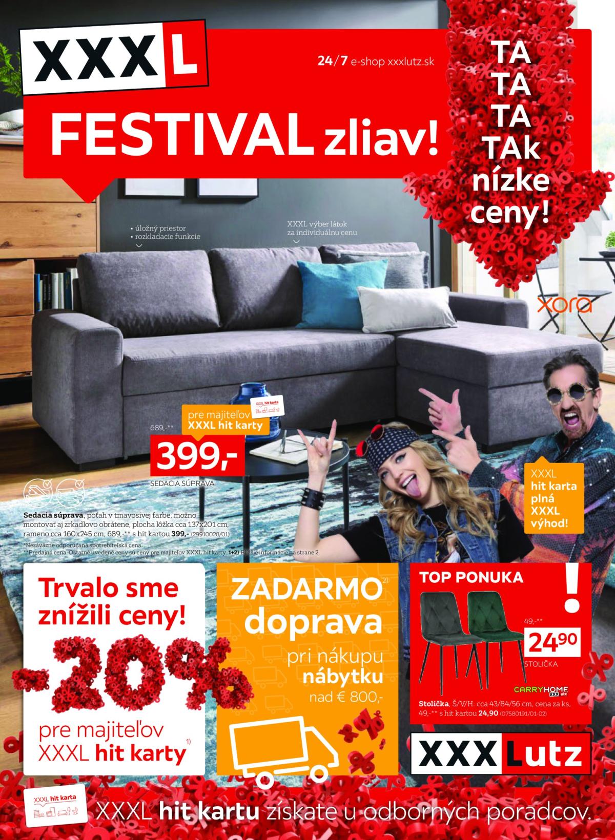 Leták XXXLutz - Festival zliev platný od 07.07. do 20.07.