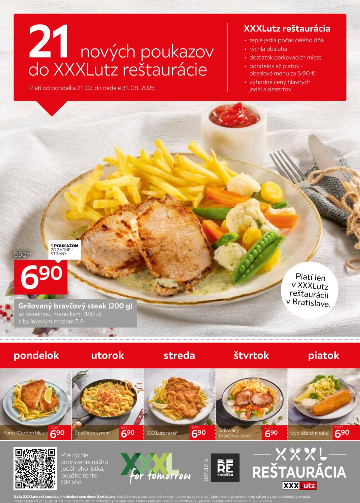 Leták XXXLutz - Chuťovky za super ceny platný od 21.07. do 31.08.
