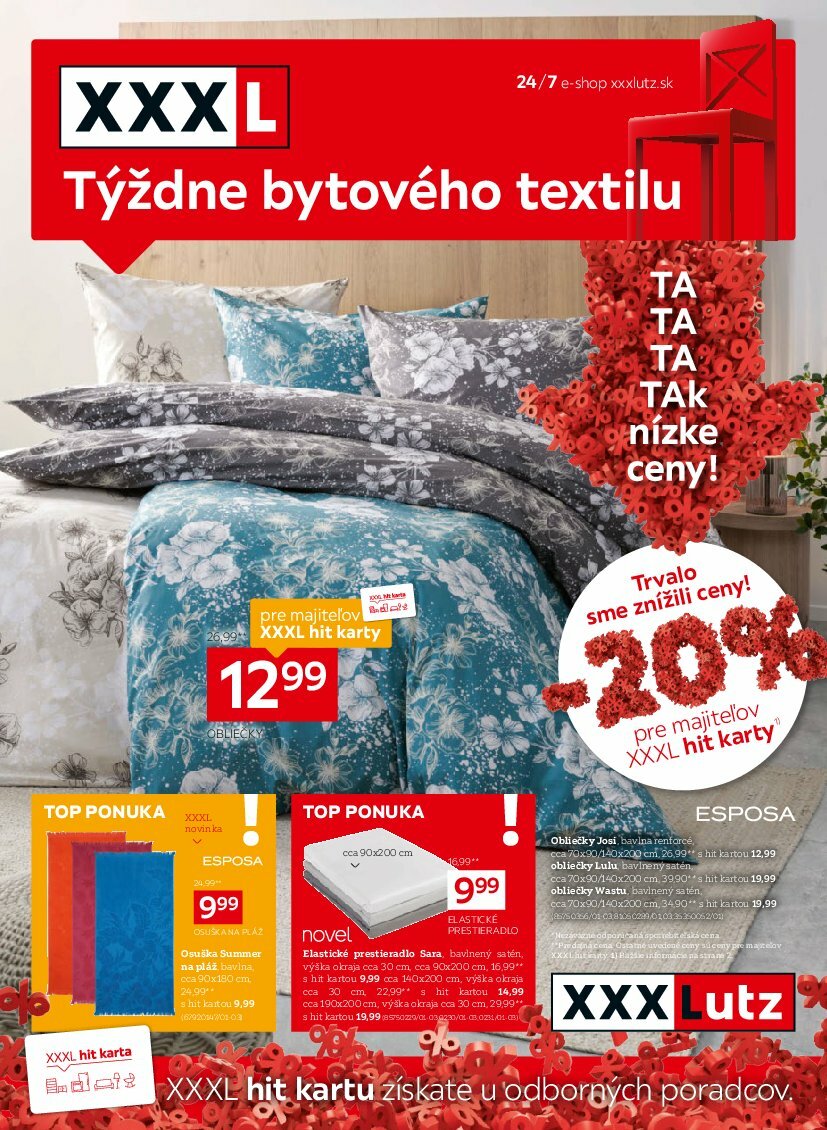 Leták XXXLutz - Týždne bytového bývania platný od 28.07. do 24.08.