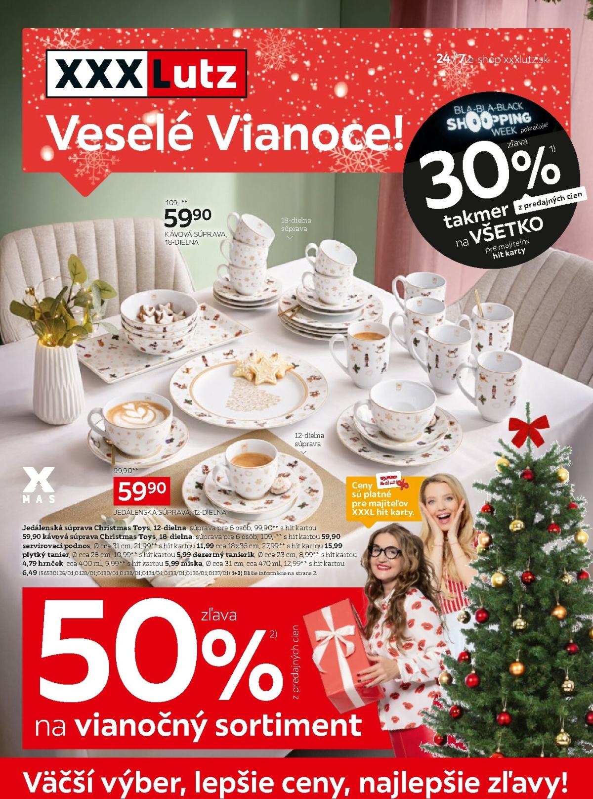 Leták XXXLutz - Zľava 30 % takmer na všetko platný od 08.12. do 23.12.