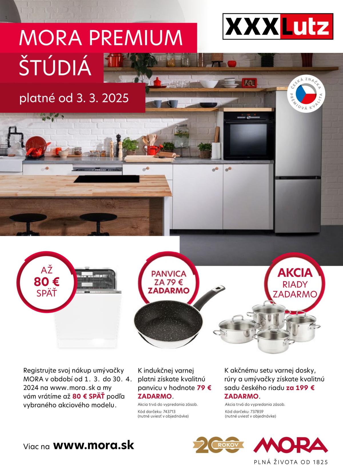 Leták XXXLutz - Mora Premium katalóg platný od 01.04. do 31.12.