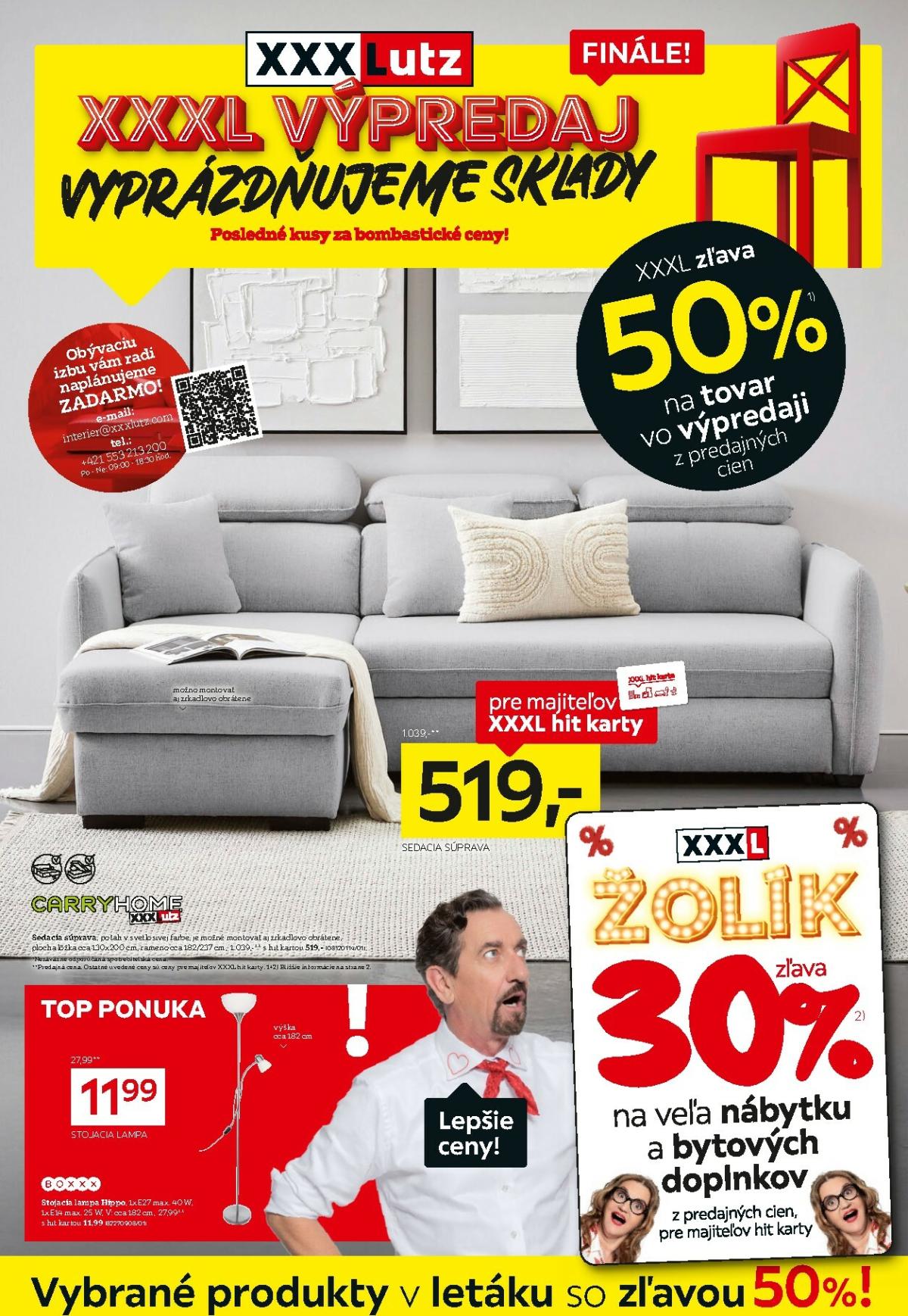 Leták XXXLutz platný od 19.01. do 01.02.