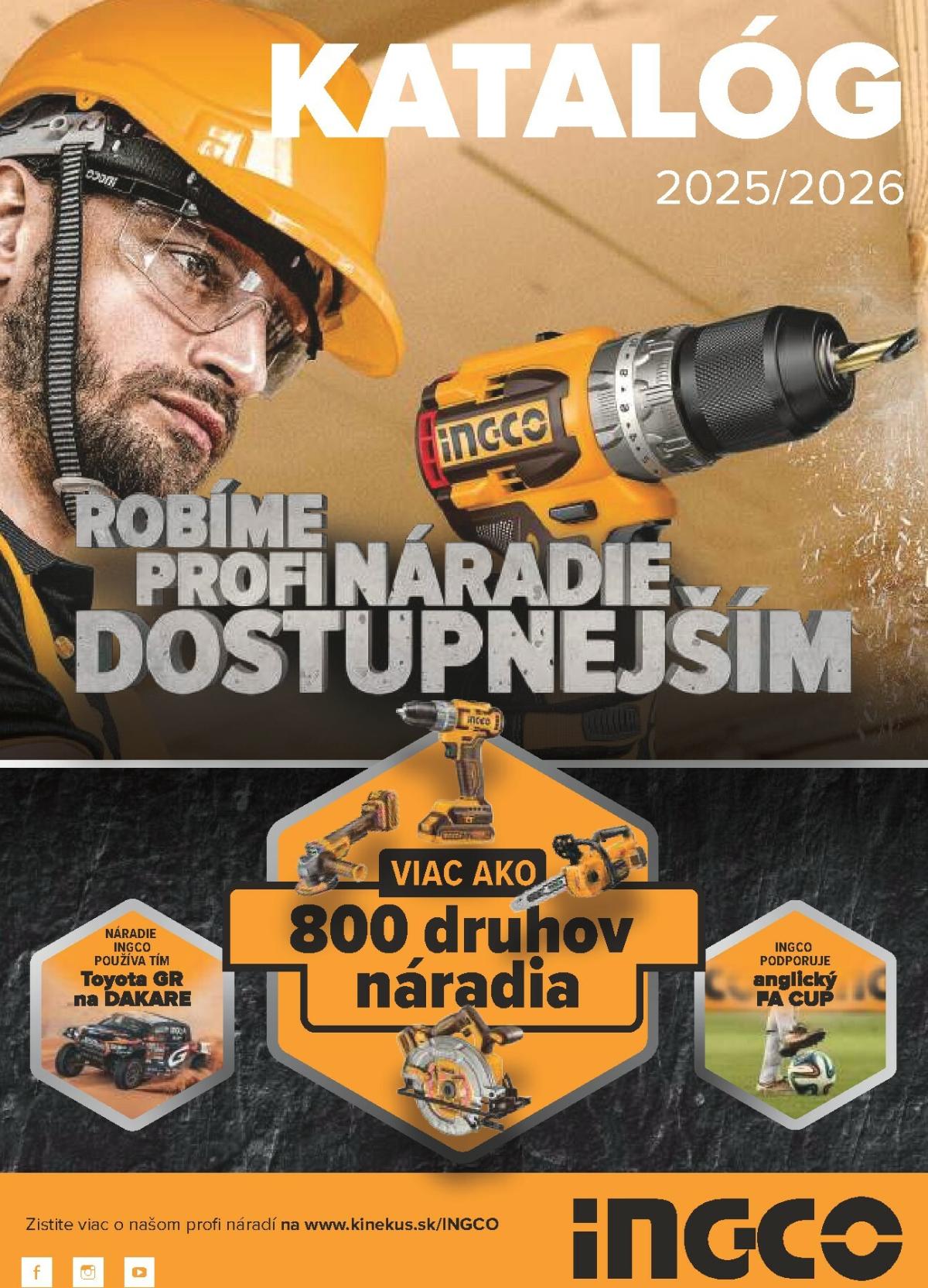 Leták Kinekus - Katalóg Ingco platný od 11.01. do 31.12.