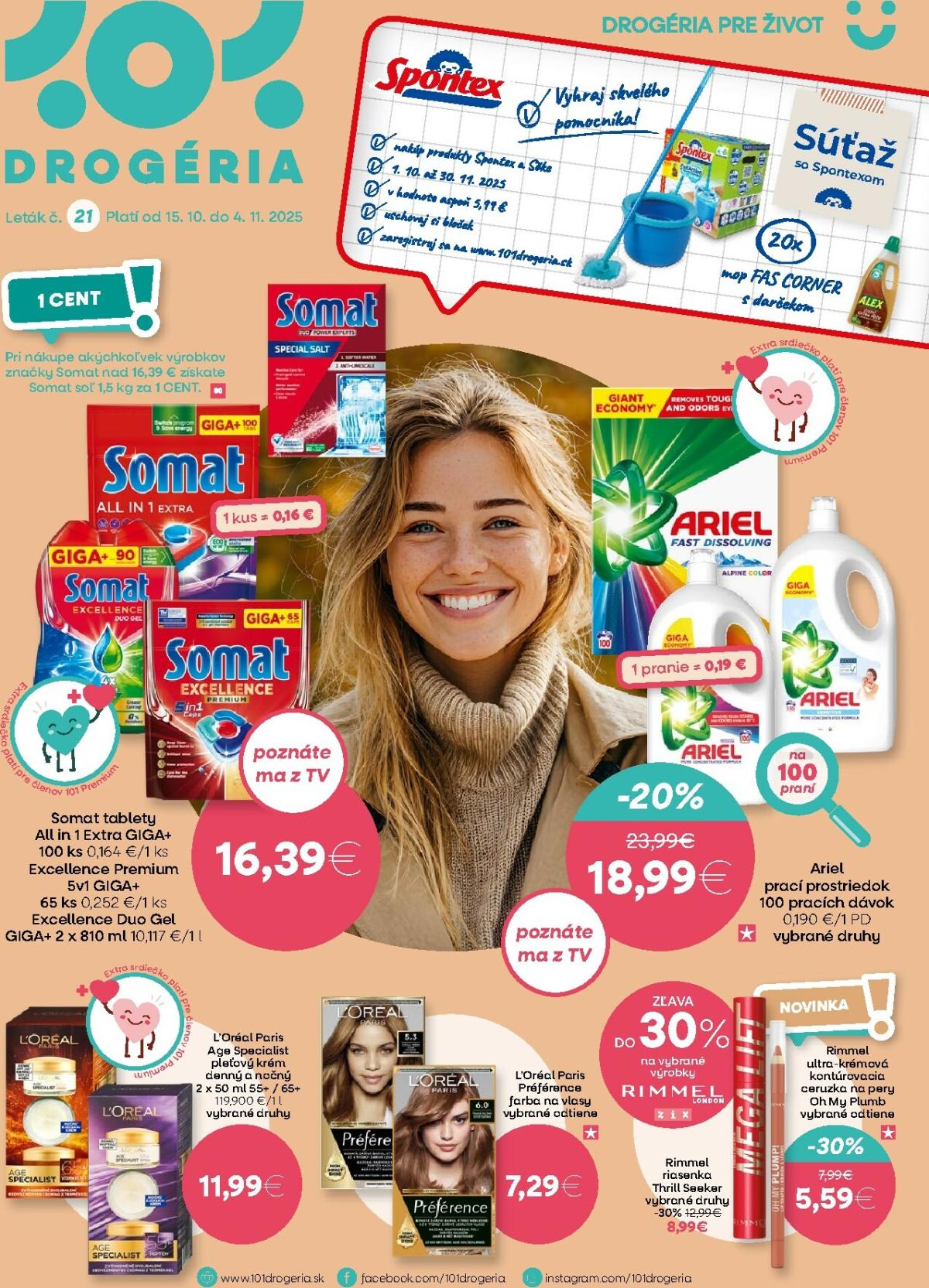 Leták 101 Drogerie platný od 15.10. do 04.11.