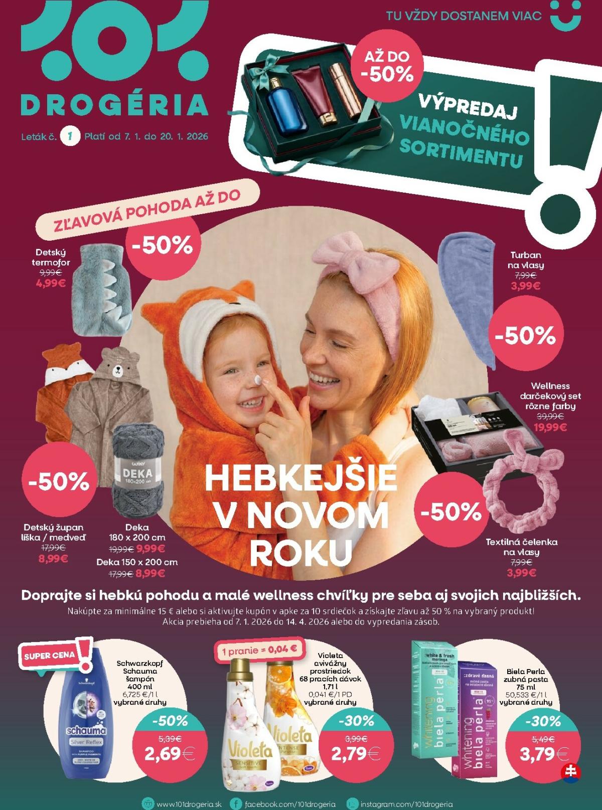 Leták 101 Drogerie platný od 07.01. do 20.01.