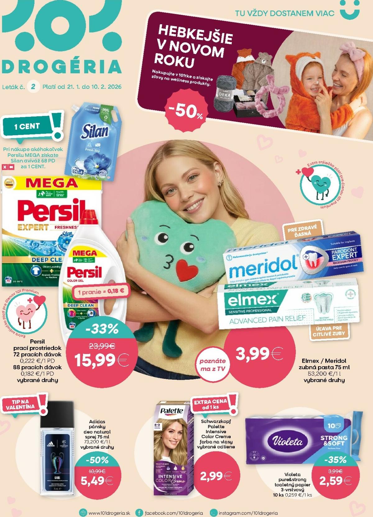 Leták 101 Drogerie platný od 21.01. do 10.02.
