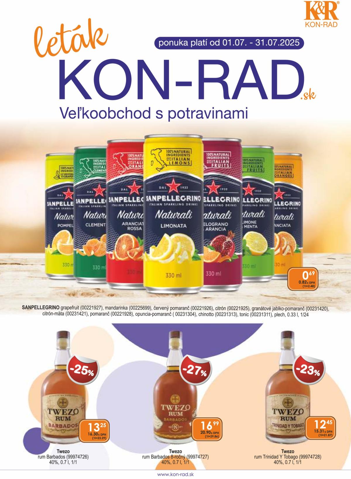 Leták KON - RAD platný od 01.07. do 31.07.