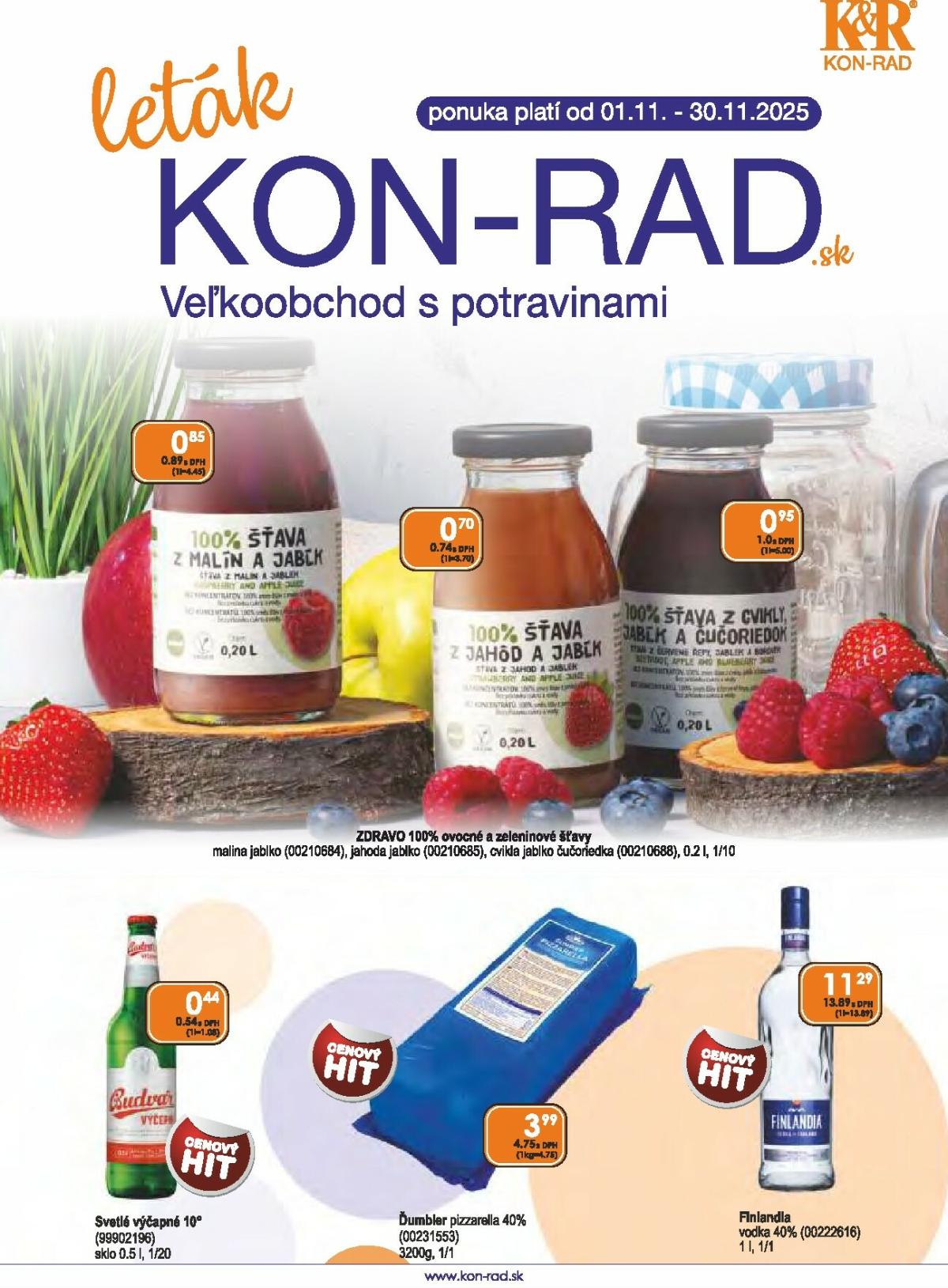 Leták KON - RAD platný od 01.11. do 30.11.