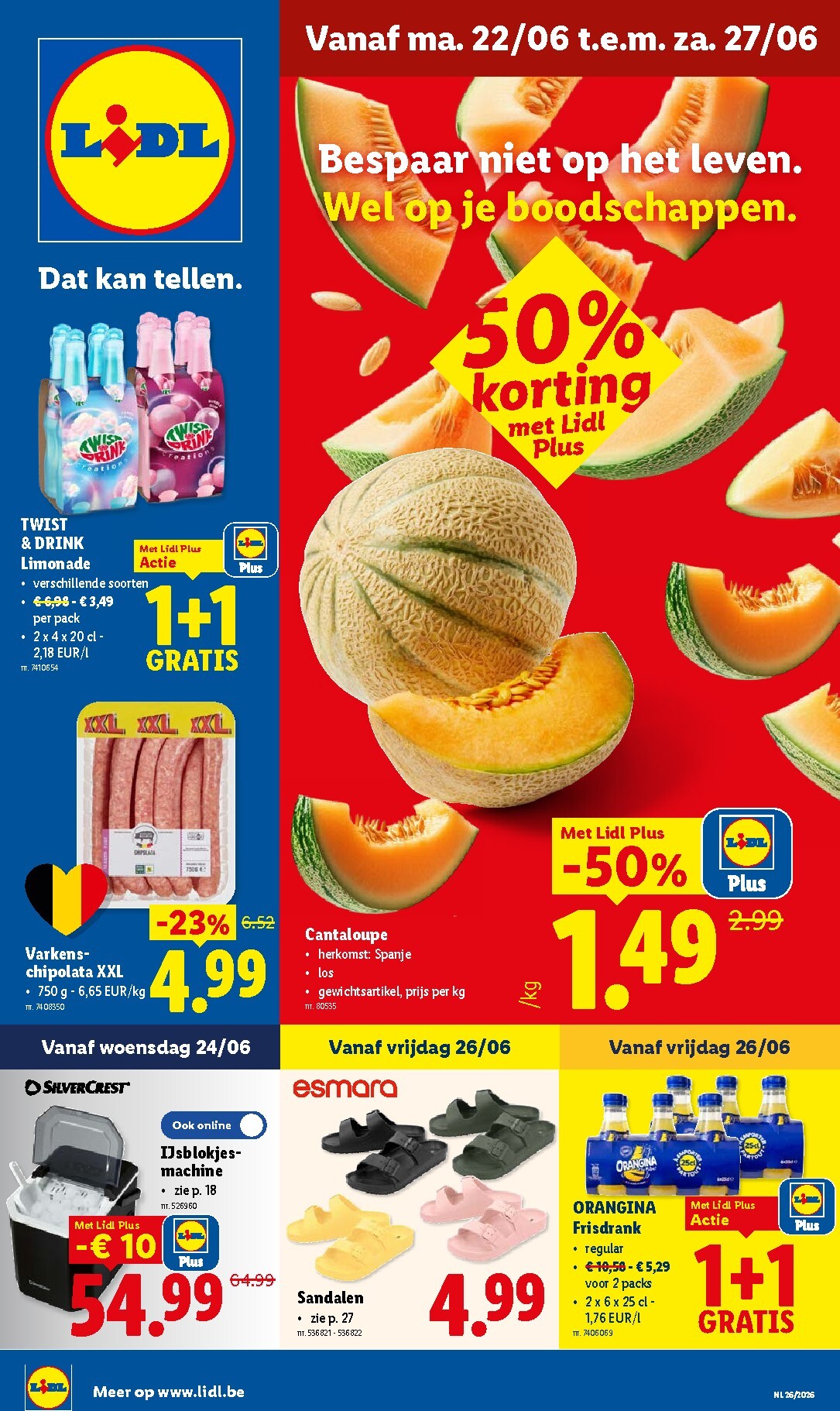 Lidl folder voor volgende week van maandag 22/06/2026 tot zaterdag 27/06/2026