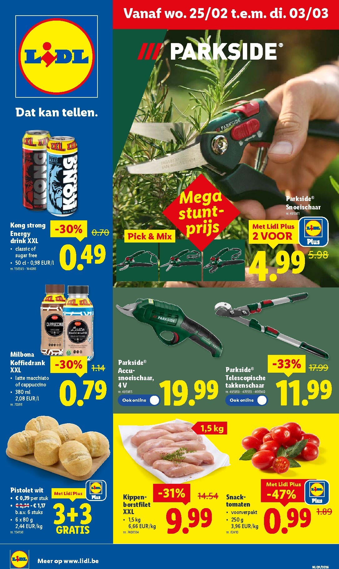 De Lidl folder geldig vanaf 25/02/2026 t/m 03/03/2026