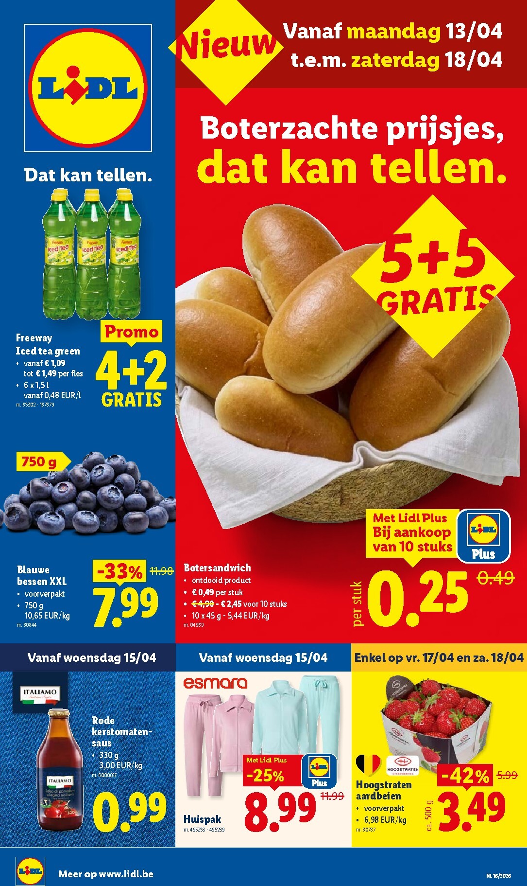 Lidl folder voor volgende week van maandag 13/04/2026 tot zaterdag 18/04/2026