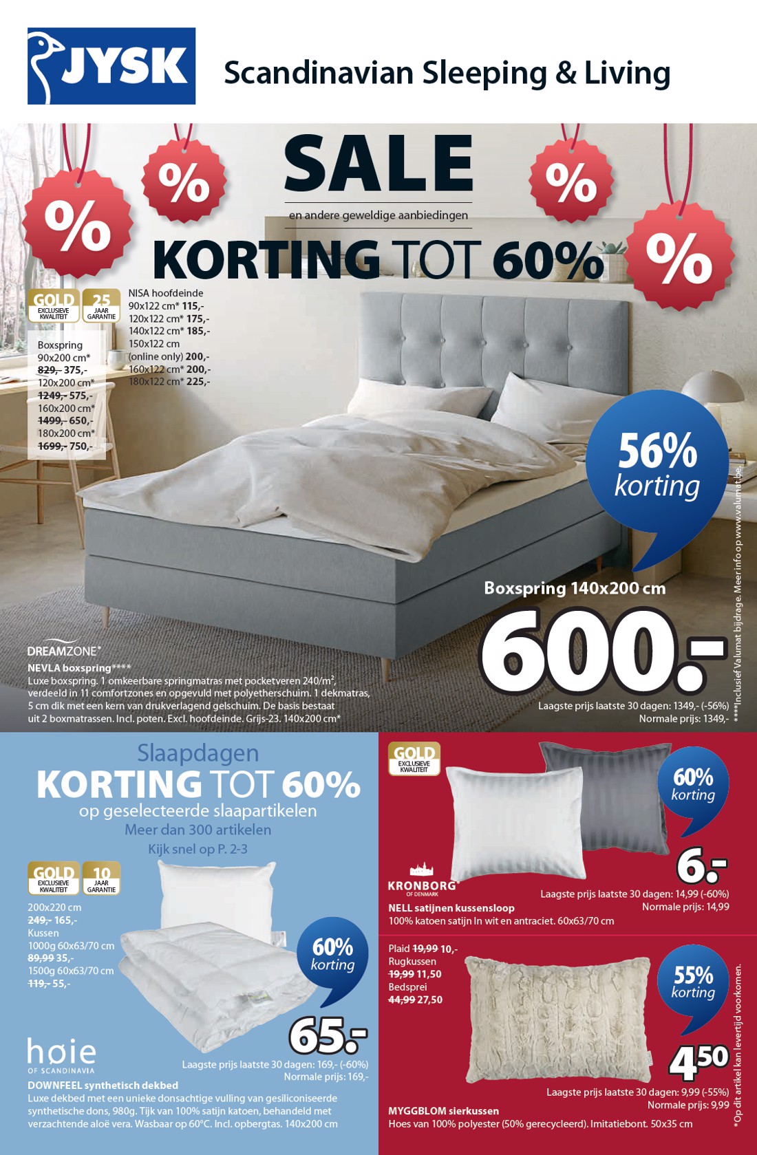 De JYSK folder geldig vanaf 26/01 t/m 31/01