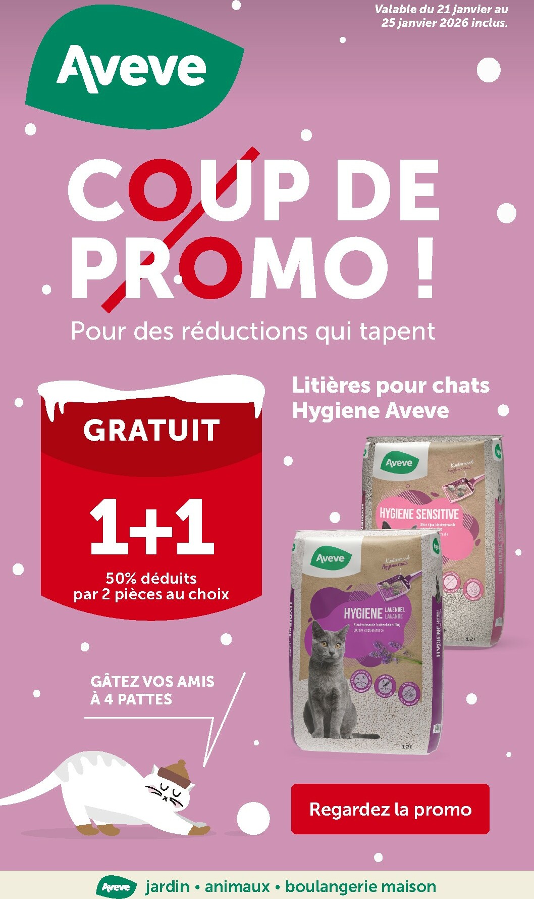 De Aveve folder geldig vanaf 21/01 t/m 25/01