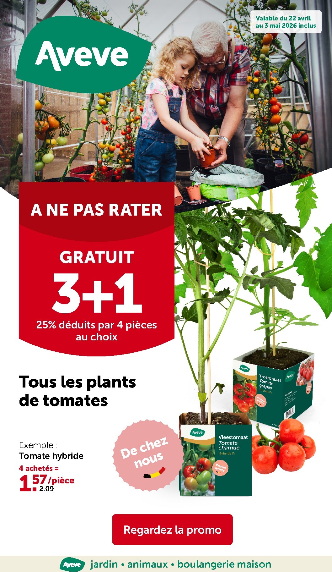 Huidige Aveve folder geldig van woensdag 22/04/2026 tot zondag 03/05/2026