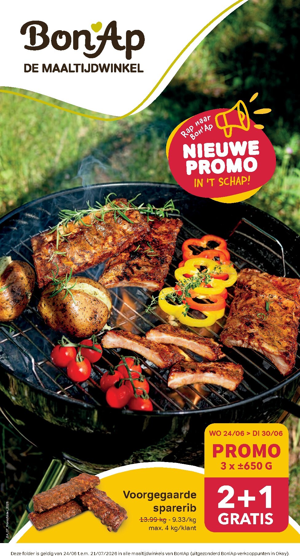 Toekomstige Bon Ap folder geldig van woensdag 24/06/2026 tot dinsdag 21/07/2026