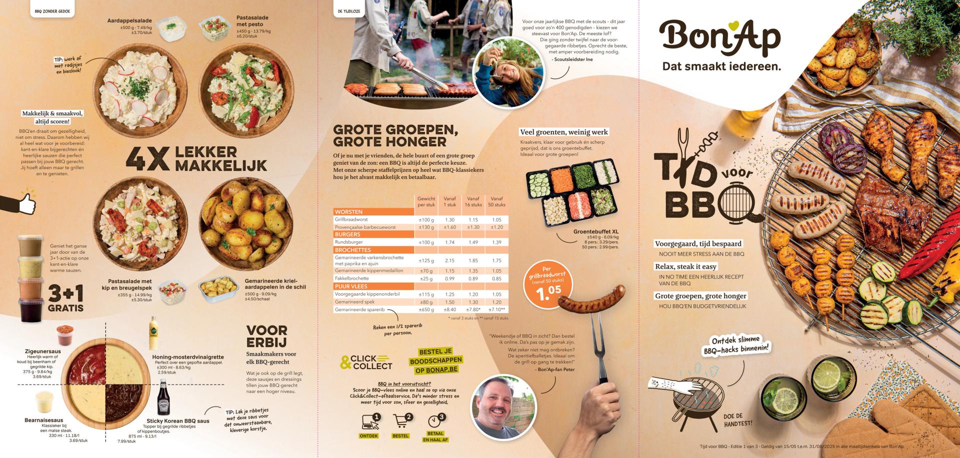 Bon Ap - BBQ folder geldig vanaf 15/05 - 31/08