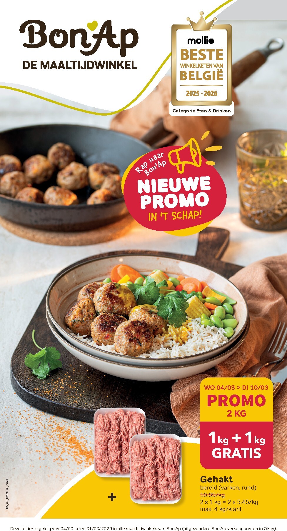 De Bon Ap folder geldig vanaf 04/03/2026 t/m 31/03/2026