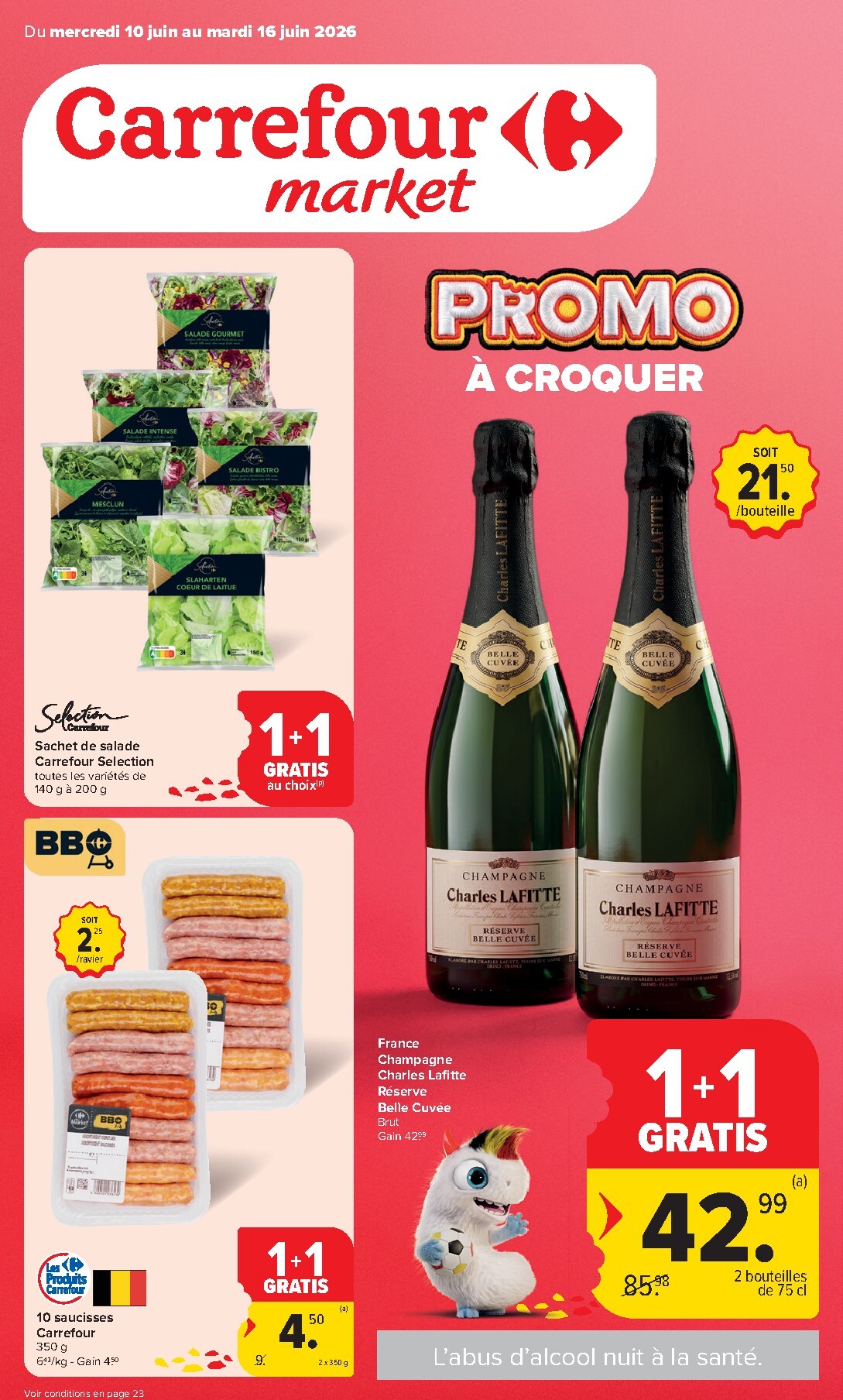 Carrefour Market folder voor volgende week van woensdag 10/06/2026 tot dinsdag 16/06/2026