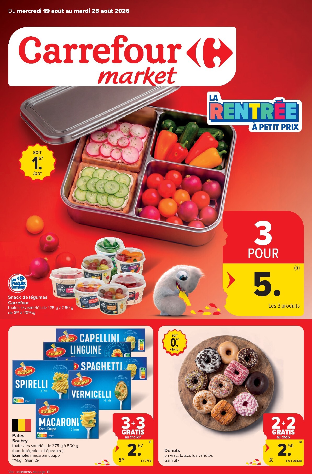 Carrefour Market folder voor volgende week van woensdag 19/08/2026 tot dinsdag 25/08/2026