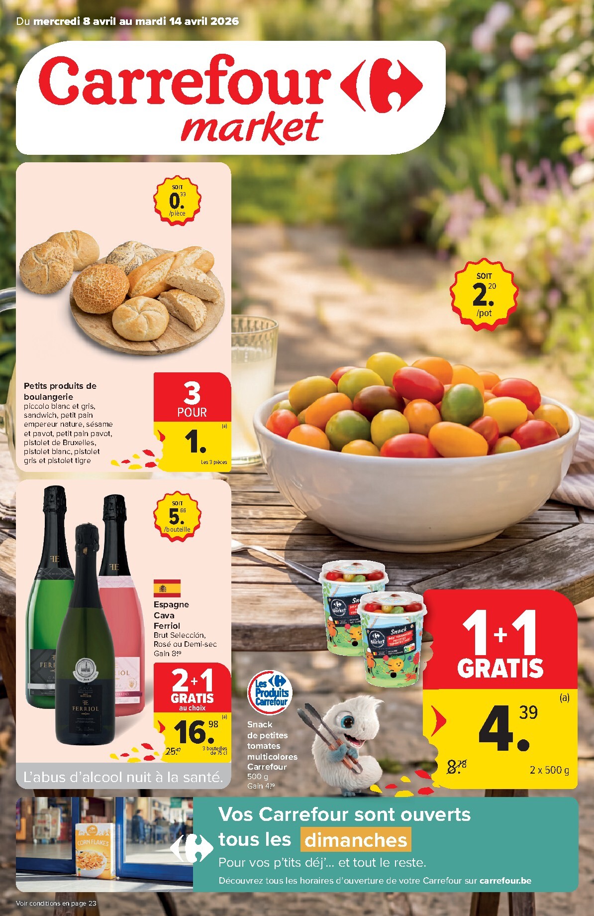 De Carrefour Market folder geldig vanaf 08/04/2026 t/m 14/04/2026