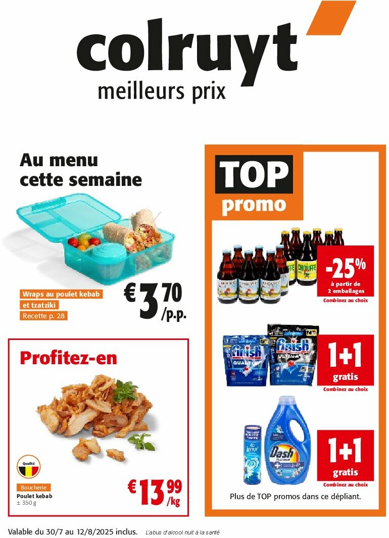Colruyt folder geldig vanaf 30/07 - 12/08