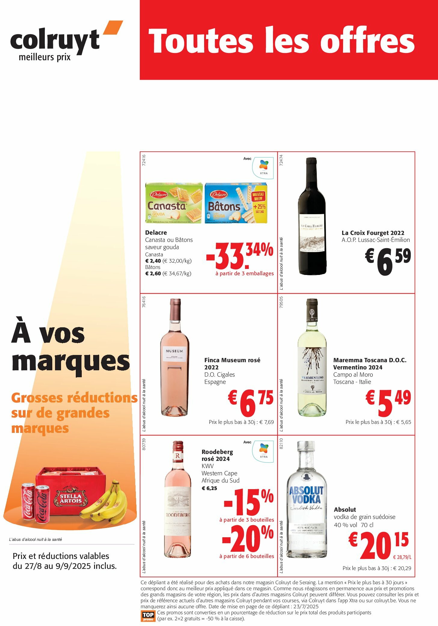 Colruyt - Toutes les offres folder geldig vanaf 27/08 - 09/09