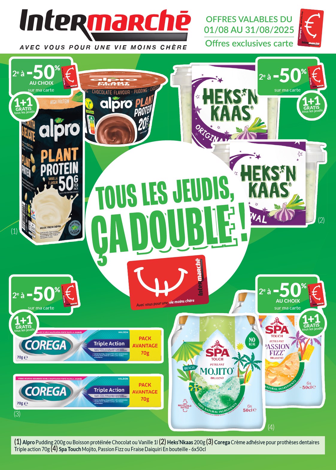 Intermarché - Les offres d’août avec la carte Intermarché folder geldig vanaf 01/08 - 31/08