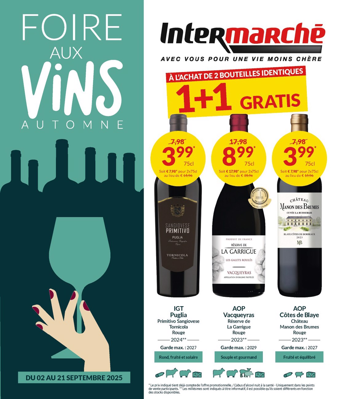 Intermarché - Notre Foire aux Vins d’Automne folder geldig vanaf 02/09 - 21/09
