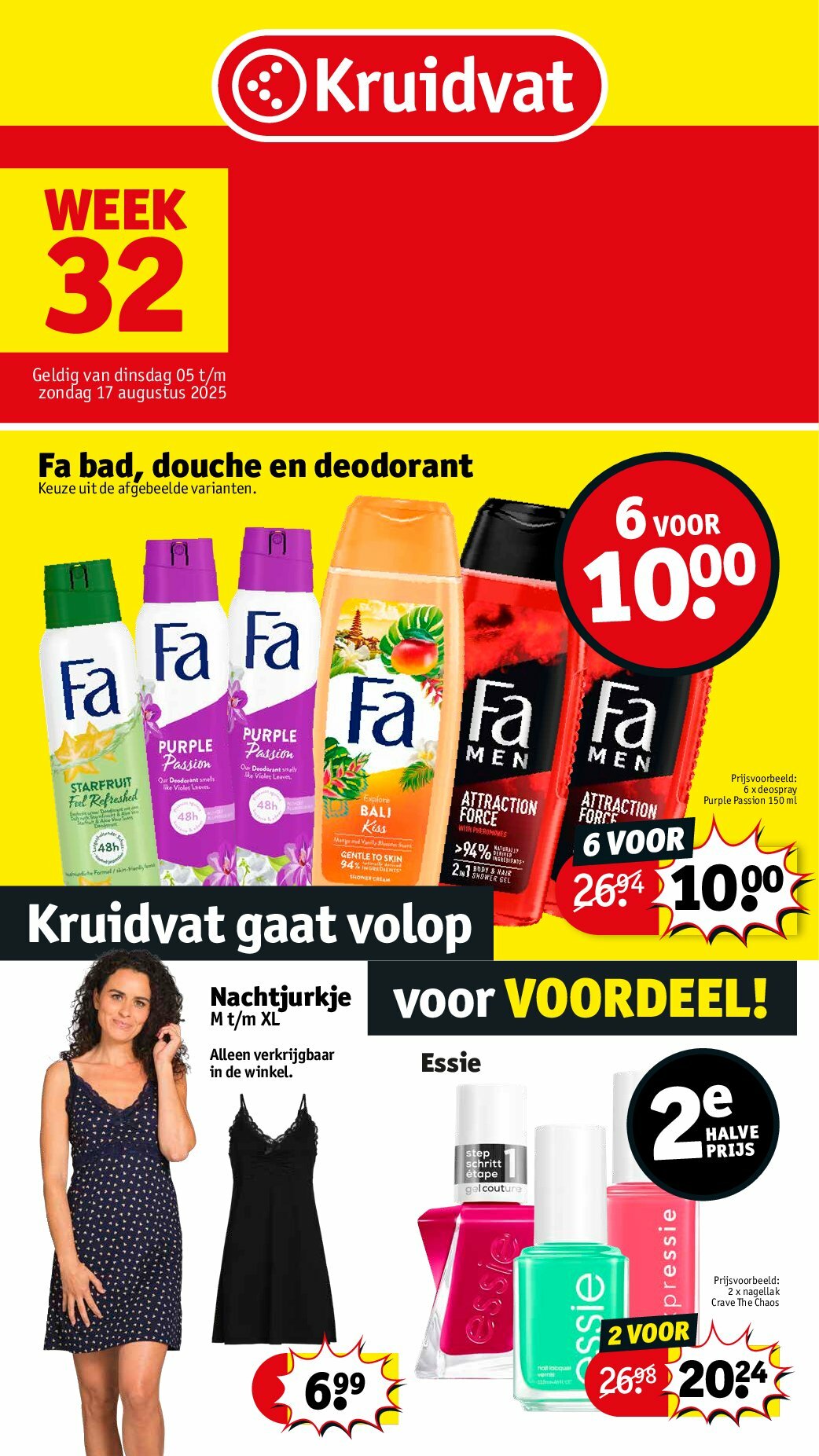 Kruidvat folder geldig vanaf 05/08 - 17/08