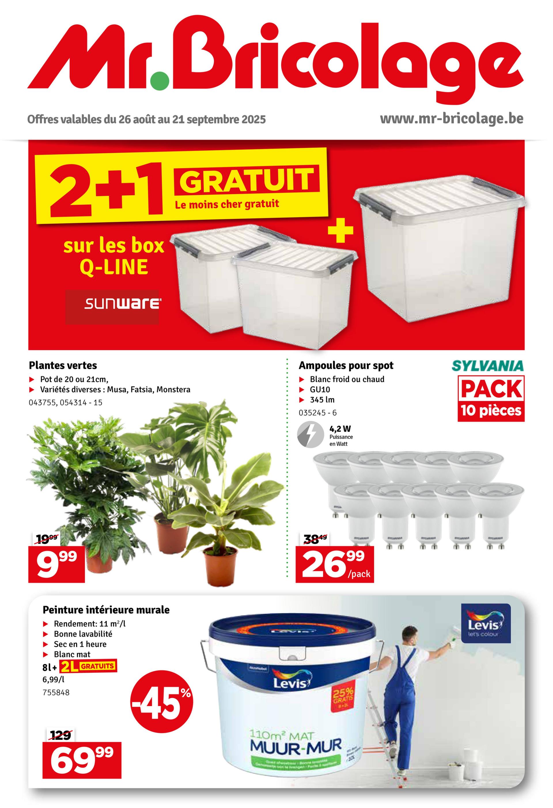 Mr. Bricolage folder geldig vanaf 26/08 - 21/09